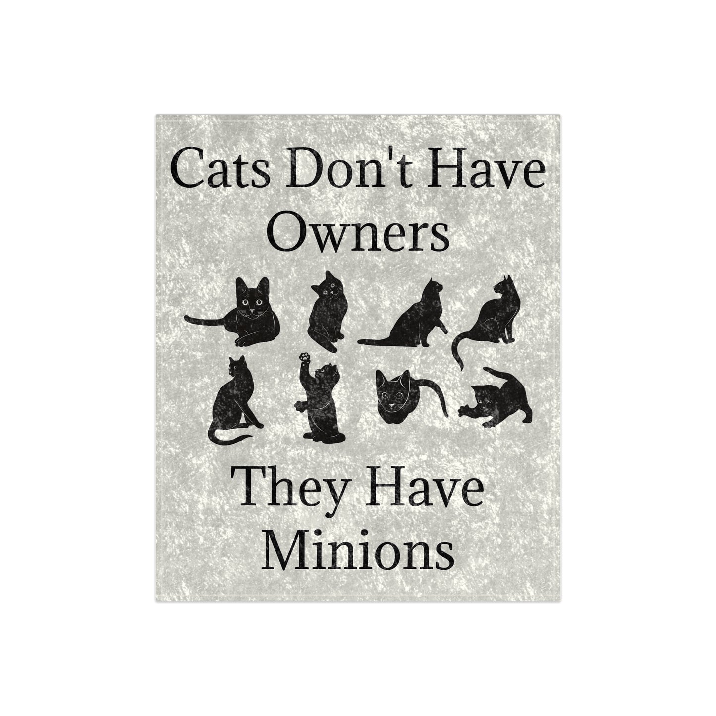Cat Minions Crushed Velvet Blanket