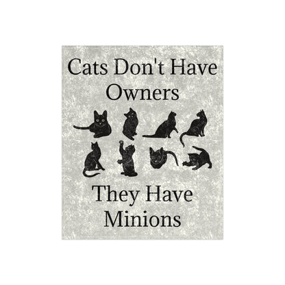 Cat Minions Crushed Velvet Blanket