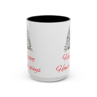 Happy Howl-idays 2-Tone Coffee Mug