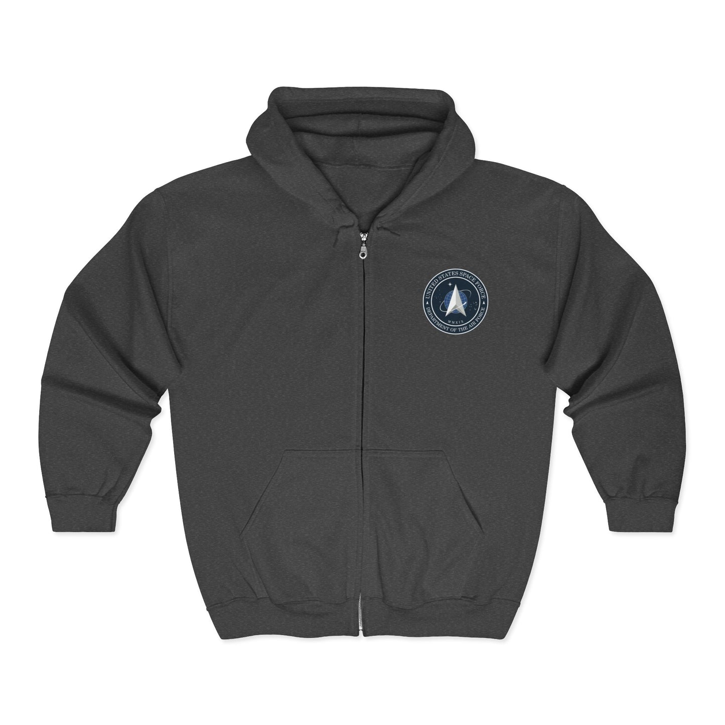 US Space Force Unisex Full Zip Hoodie