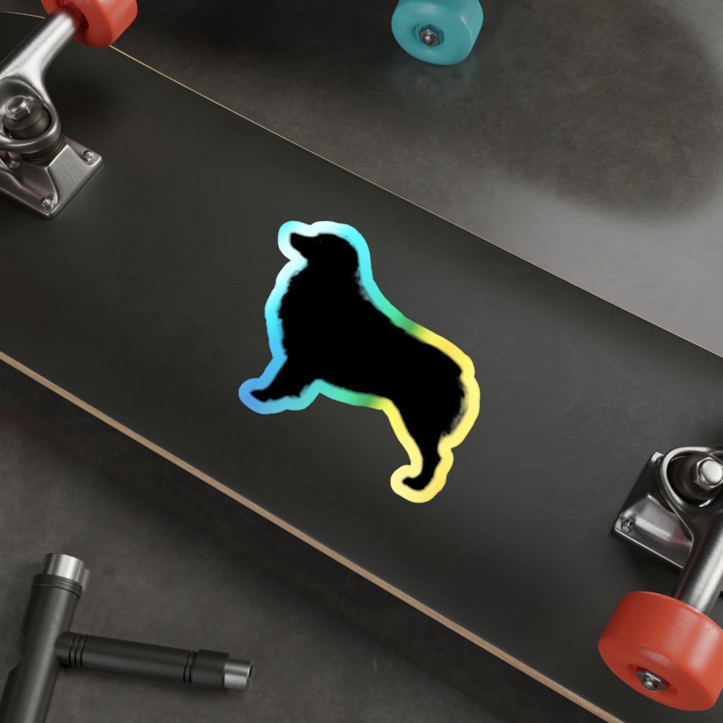 Aussie Silhouette Holographic Sticker