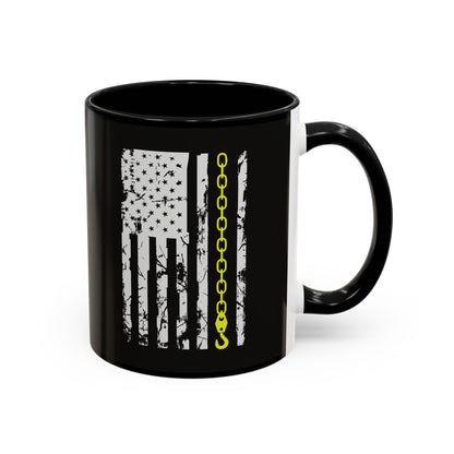 Thin Yellow Line 2-Tone Coffee Mug