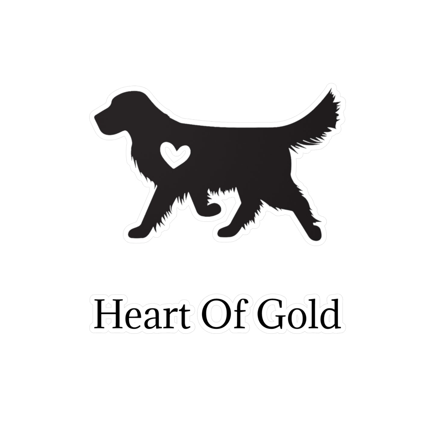 Heart Of Gold Vinyl Decal