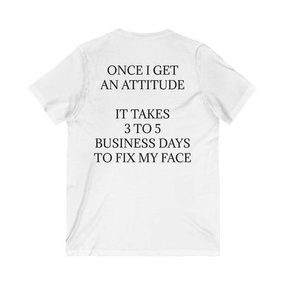 Fix My Face Unisex Short Sleeve V-Neck Tee