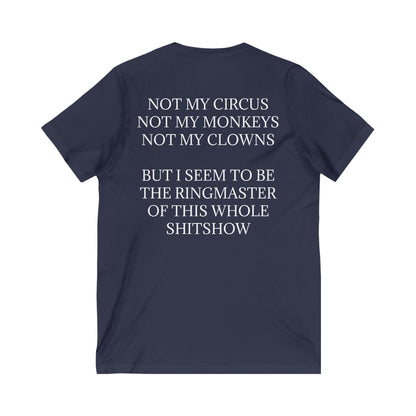 Ringmaster Unisex Short Sleeve V-Neck Tee