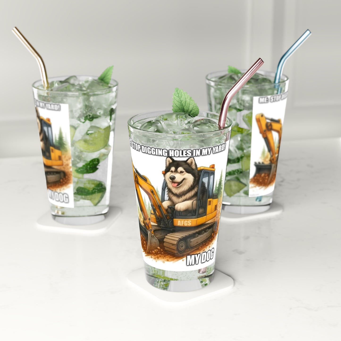 Digmaster Drinking Glass