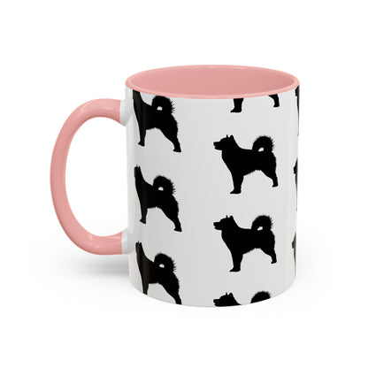 Malamute Silhouette 2-Tone Coffee Mug