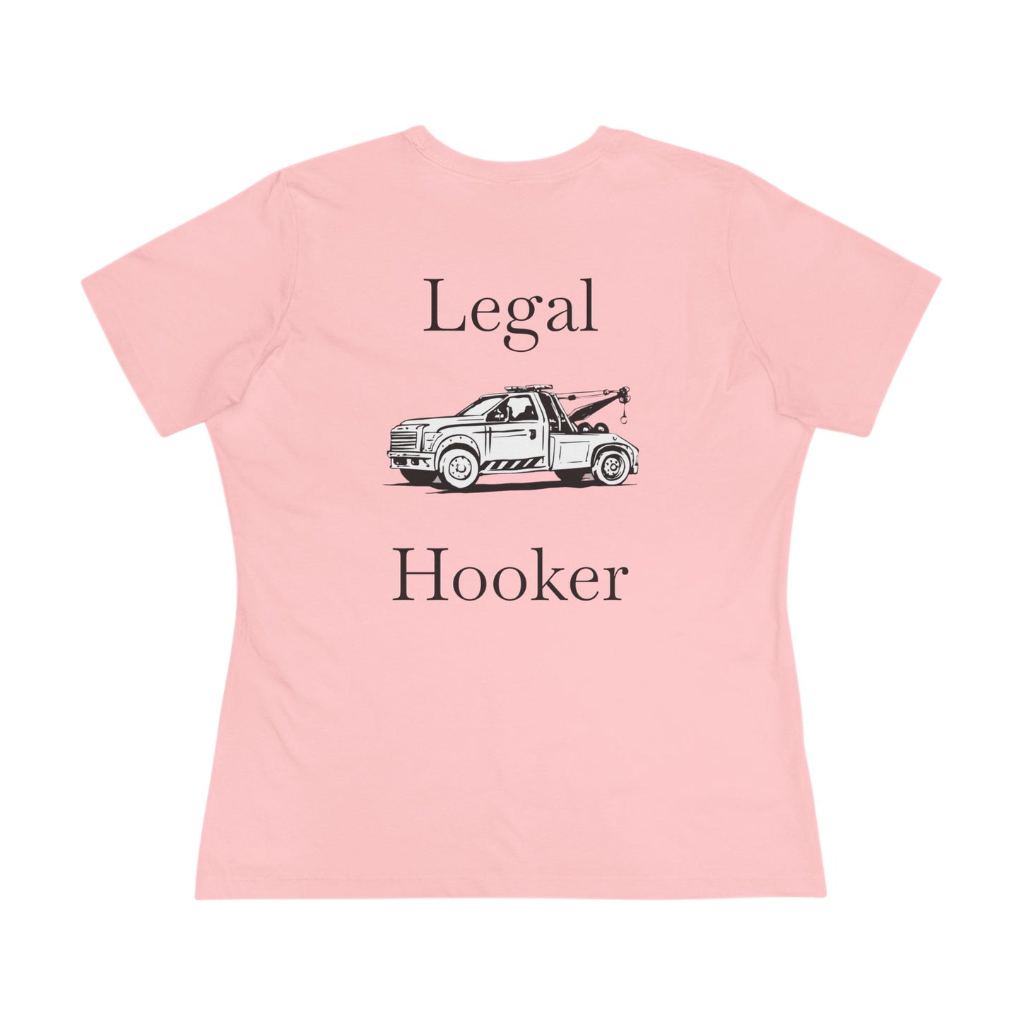 Legal H**ker Wheel Lift Tow Truck Women's Short Sleeve Crewneck Tee
