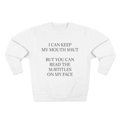 Subtitles Unisex Crewneck Sweatshirt