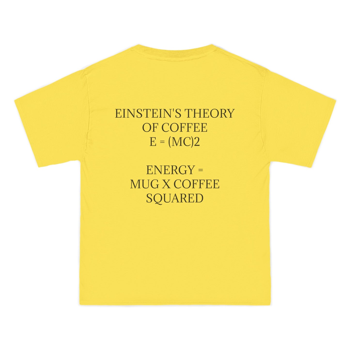 Einstein's Theory Of Coffee Men's Short-Sleeve Crewneck Tee