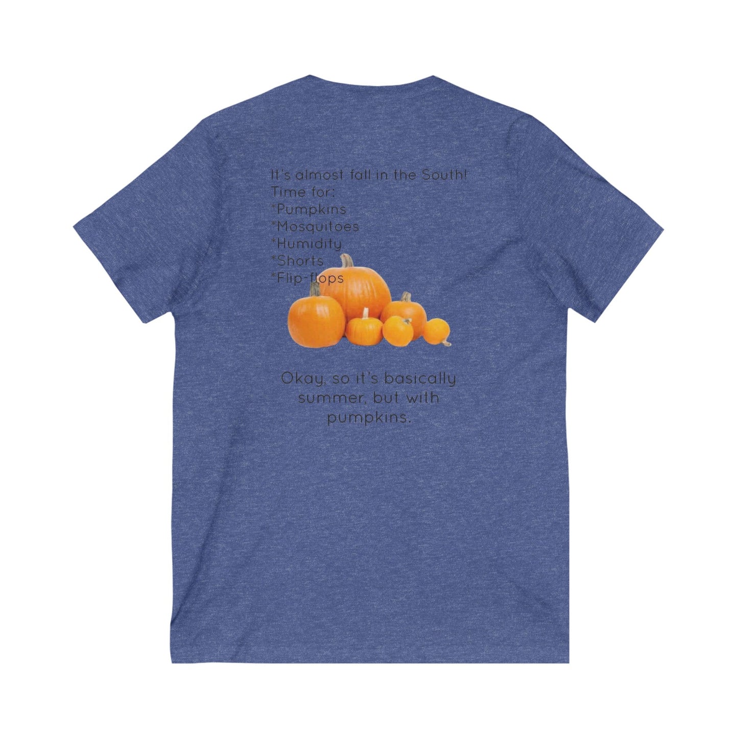 Fall In The South Unisex Short Sleeve V-Neck Tee