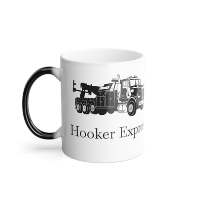 H**ker Express Heavy Tow Truck Color Changing Mug