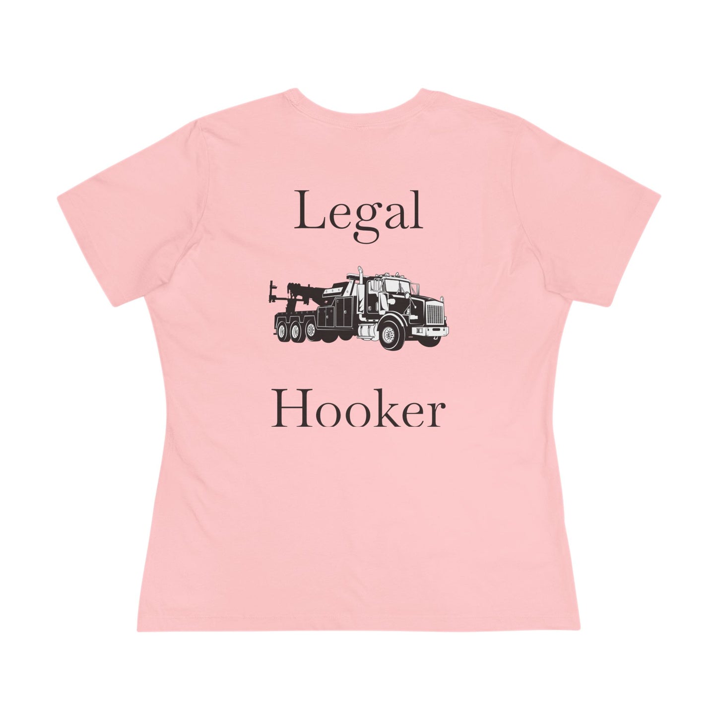 Legal H**ker Heavy Tow Truck Women's Short Sleeve Crewneck Tee