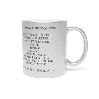 Password Metallic Coffee Mug