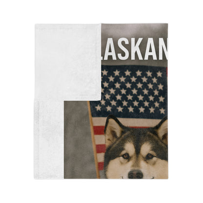 All-American Breed Velveteen Microfiber Blanket