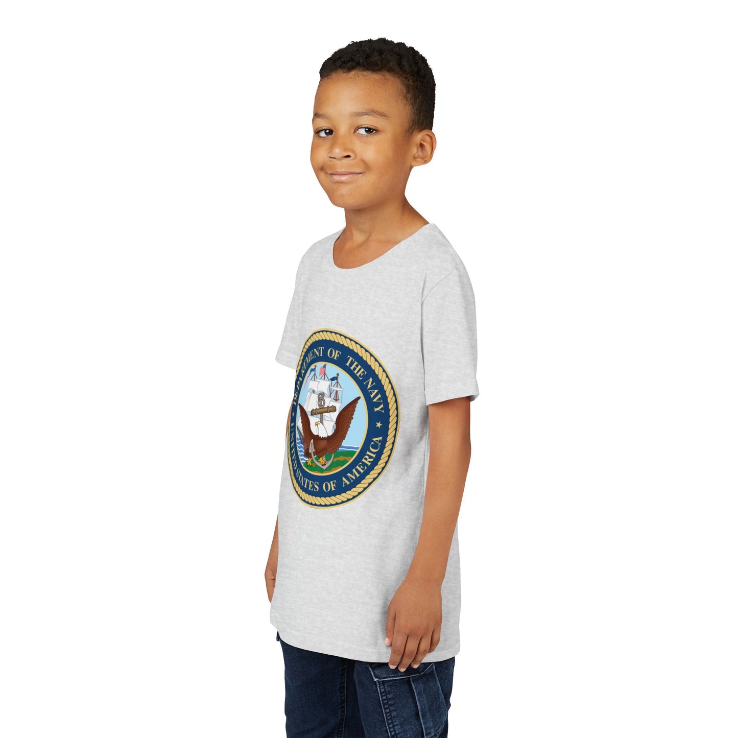 US Navy Youth Unisex Short Sleeve Crewneck Tee