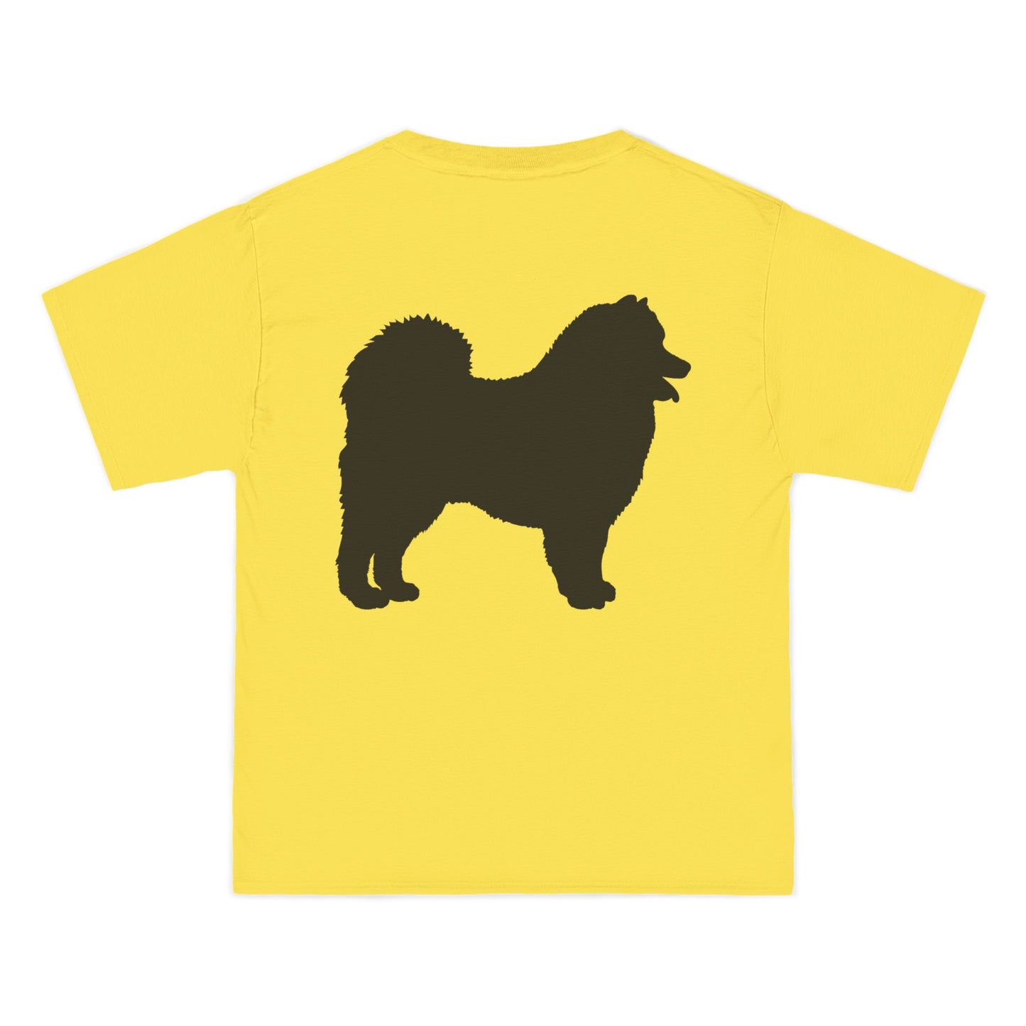 Samoyed Silhouette Men's Short-Sleeve Crewneck Tee