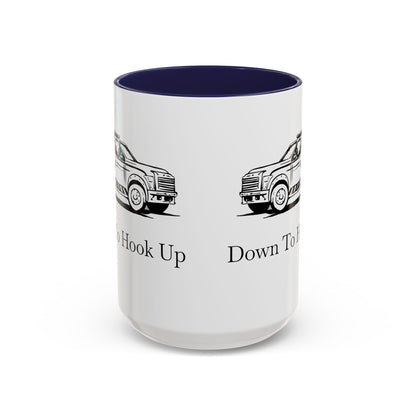 Down To Hook Up 2-Tone Coffee Mug