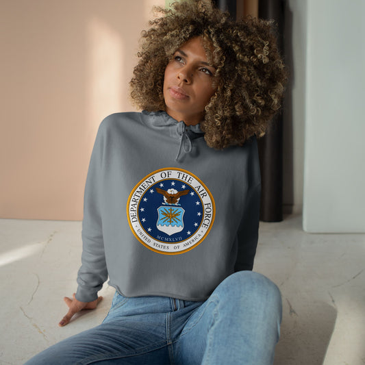 US Air Force Women's Crop Hoodie