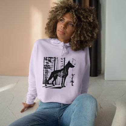 Guardian Of The Forest Women's Crop Hoodie