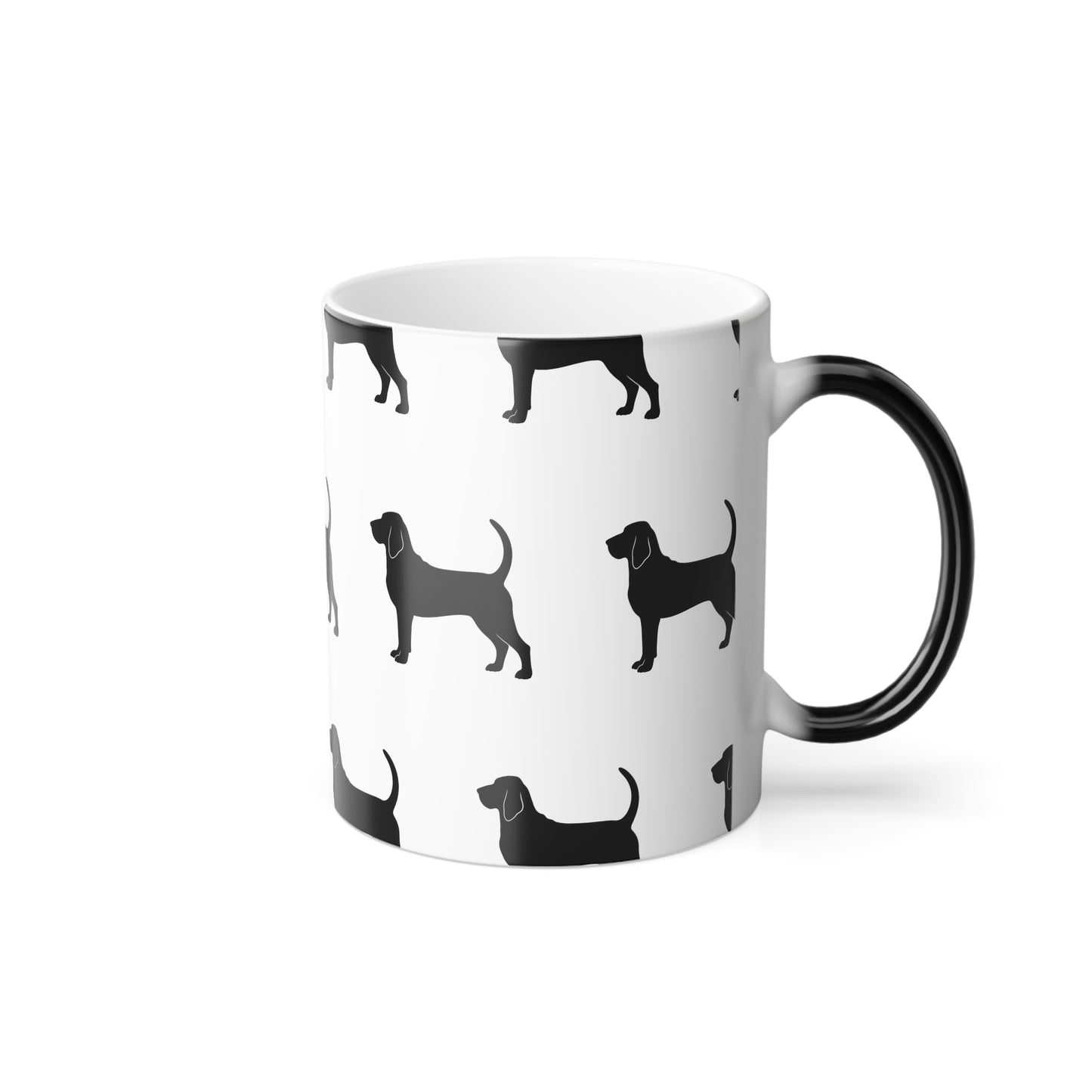 Bloodhound Silhouette Color Changing Mug