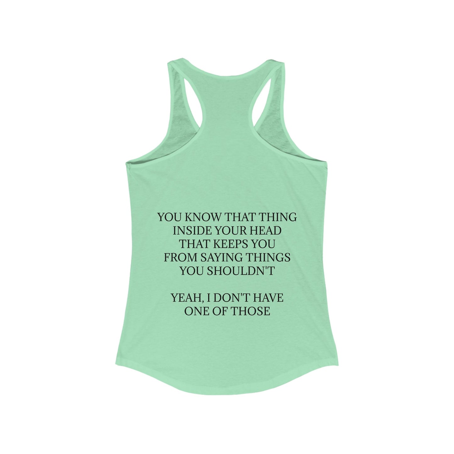 No Filter Women's Racerback Tank