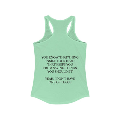 No Filter Women's Racerback Tank