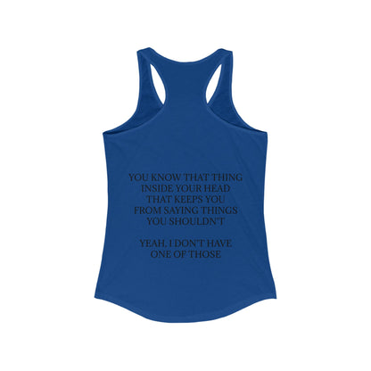 No Filter Women's Racerback Tank