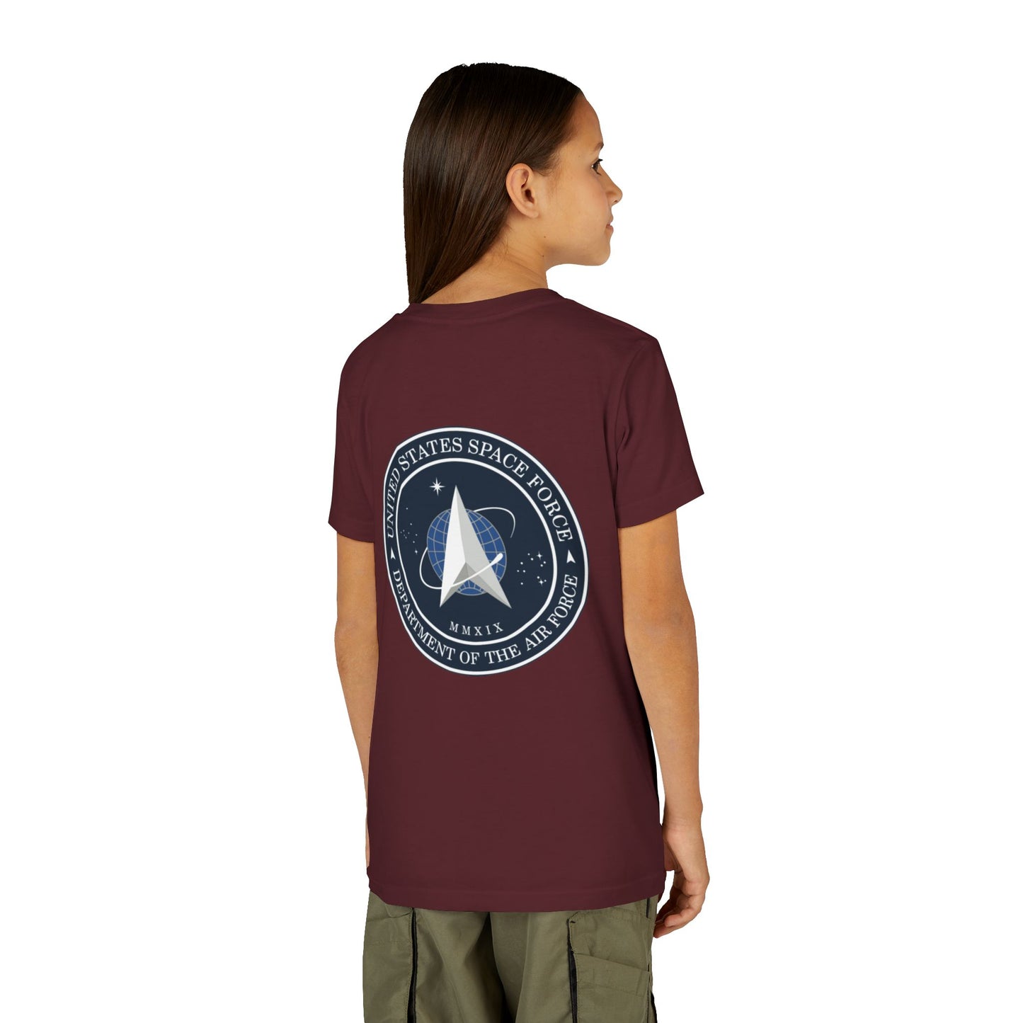 US Space Force Youth Unisex Short Sleeve Crewneck Tee
