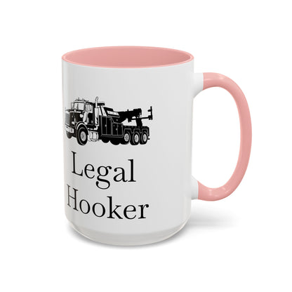 Legal H**ker Heavy Tow Truck 2-Tone Coffee Mug