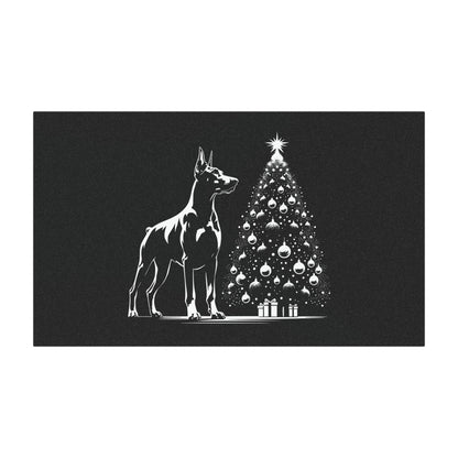 Doberman Christmas Tree Indoor/Outdoor Magnet