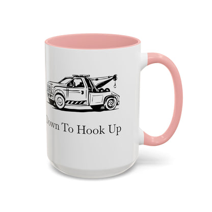 Down To Hook Up 2-Tone Coffee Mug