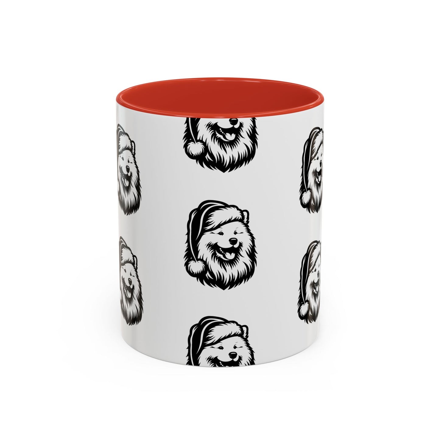 Santa Paws Samoyed 2-Tone Coffee Mug