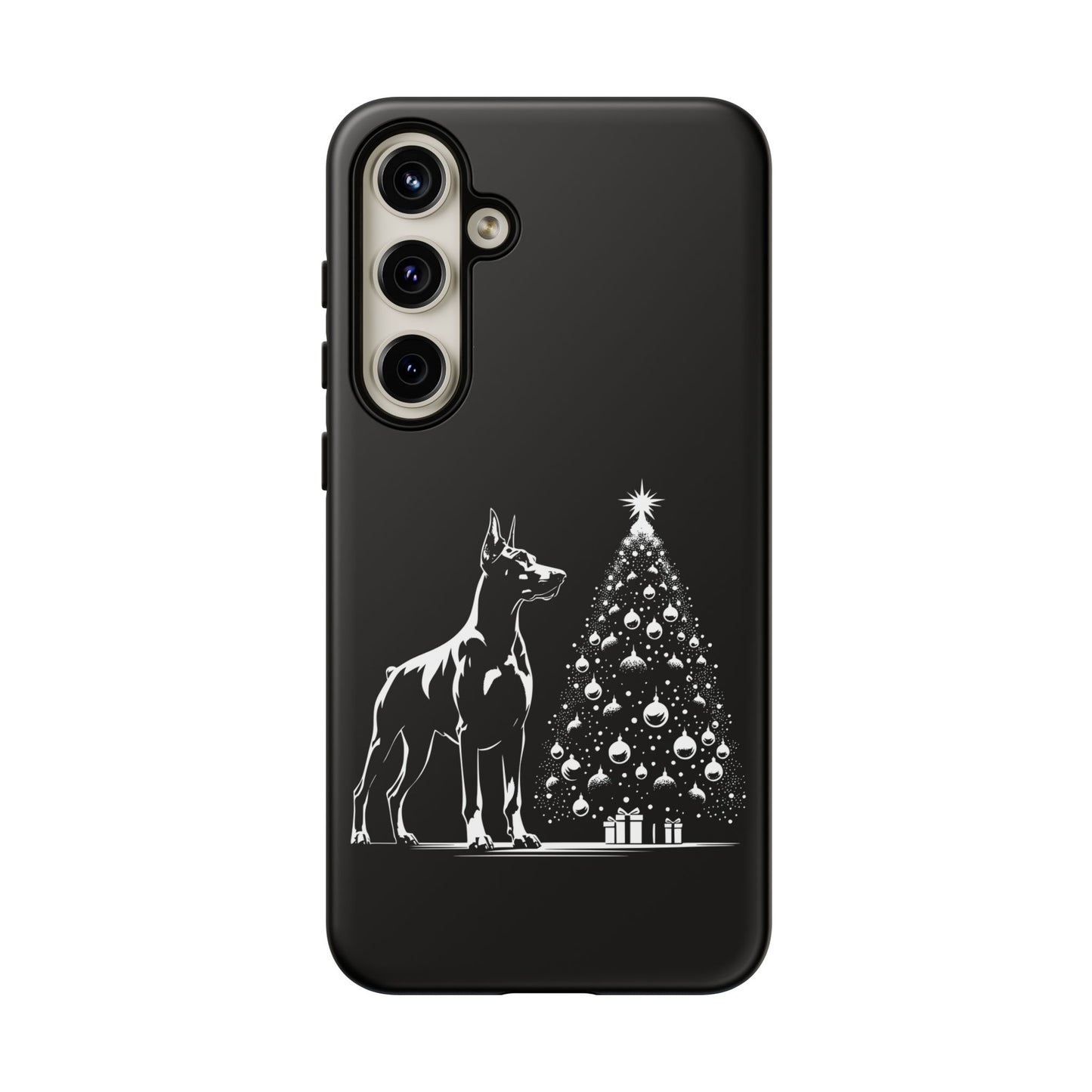 Doberman Christmas Tree Samsung Case