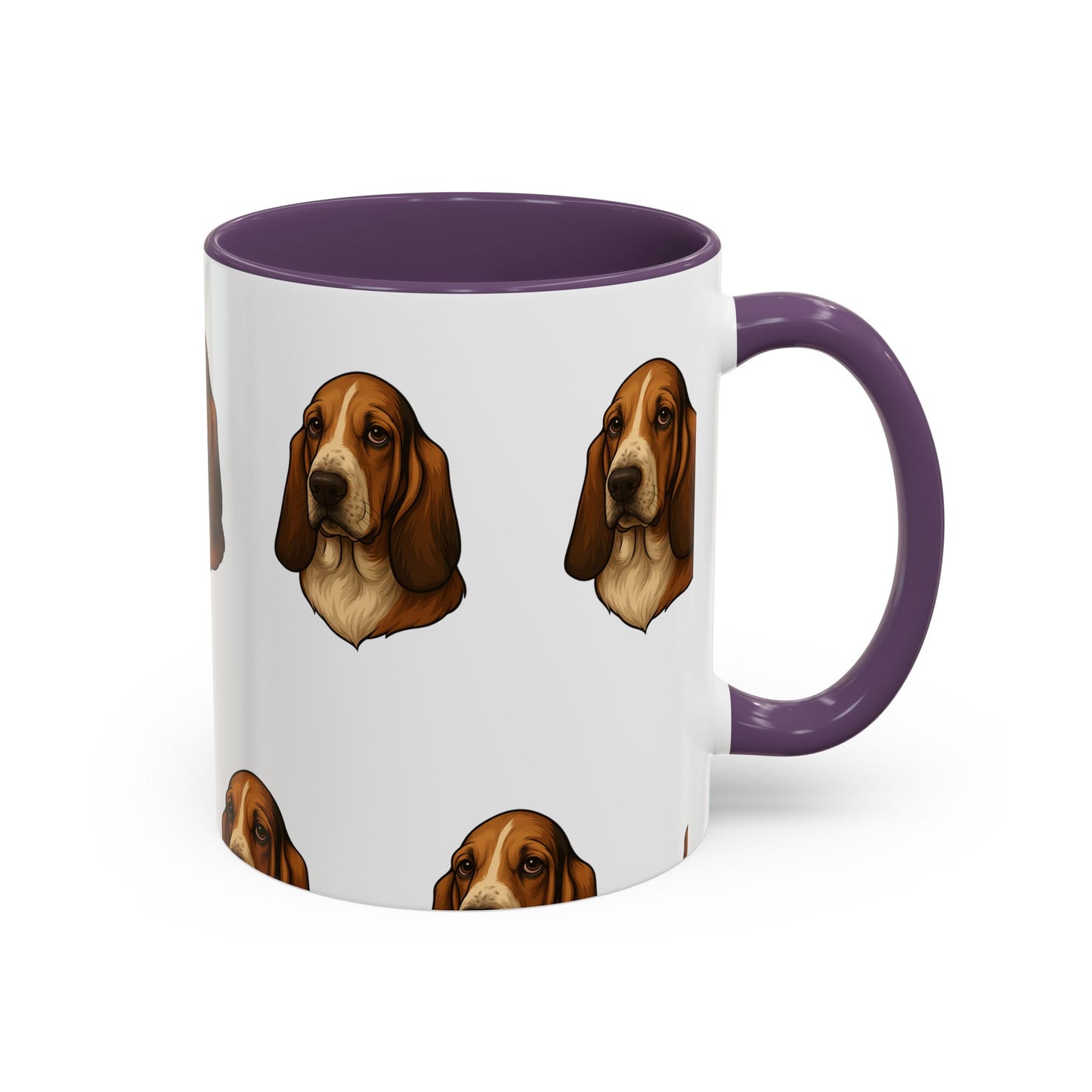 Basset Hound Head 2-Tone Coffee Mug