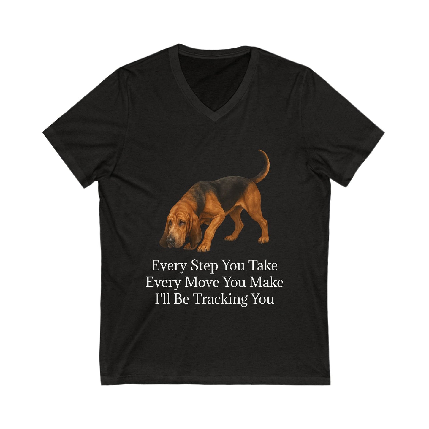 Tracking You Unisex Short Sleeve V-Neck Tee