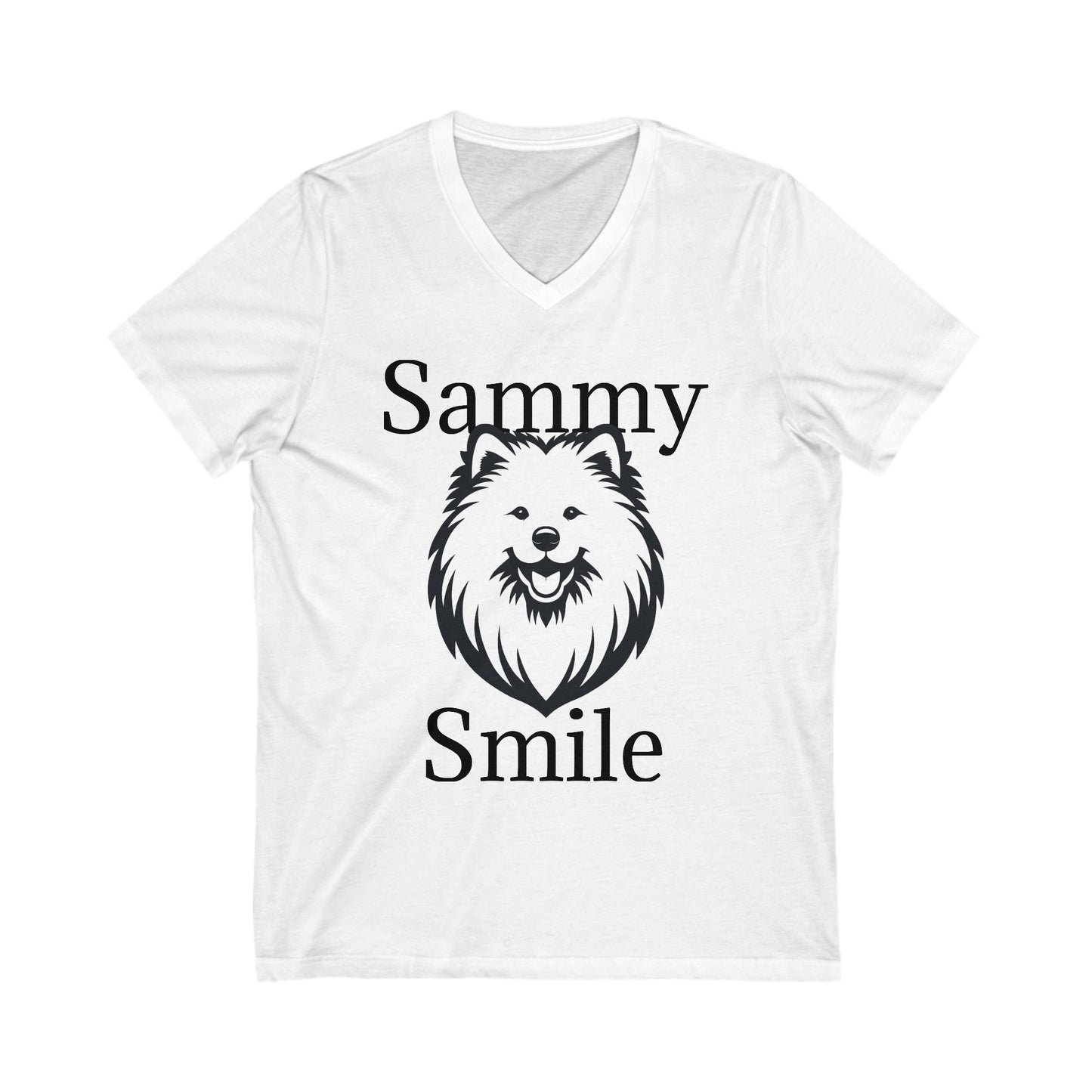 Sammy Smile Unisex Short Sleeve V-Neck Tee