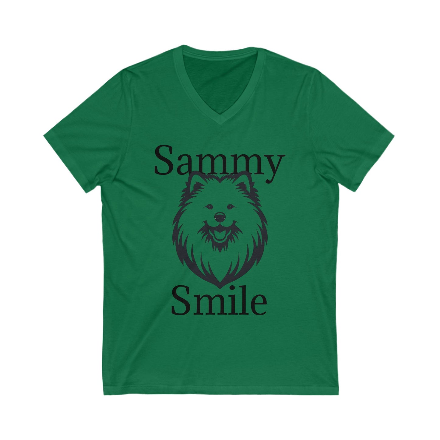 Sammy Smile Unisex Short Sleeve V-Neck Tee