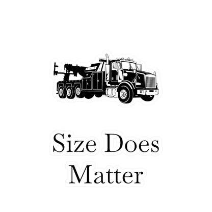 Size Does Matter Vinyl Decal