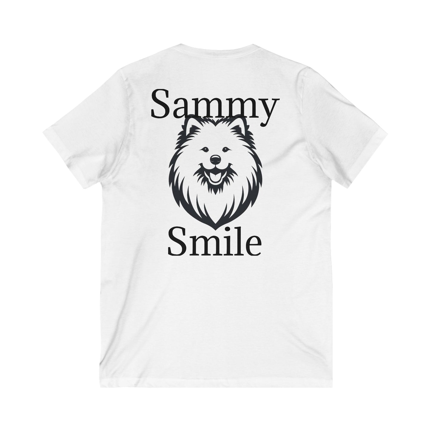 Sammy Smile Unisex Short Sleeve V-Neck Tee