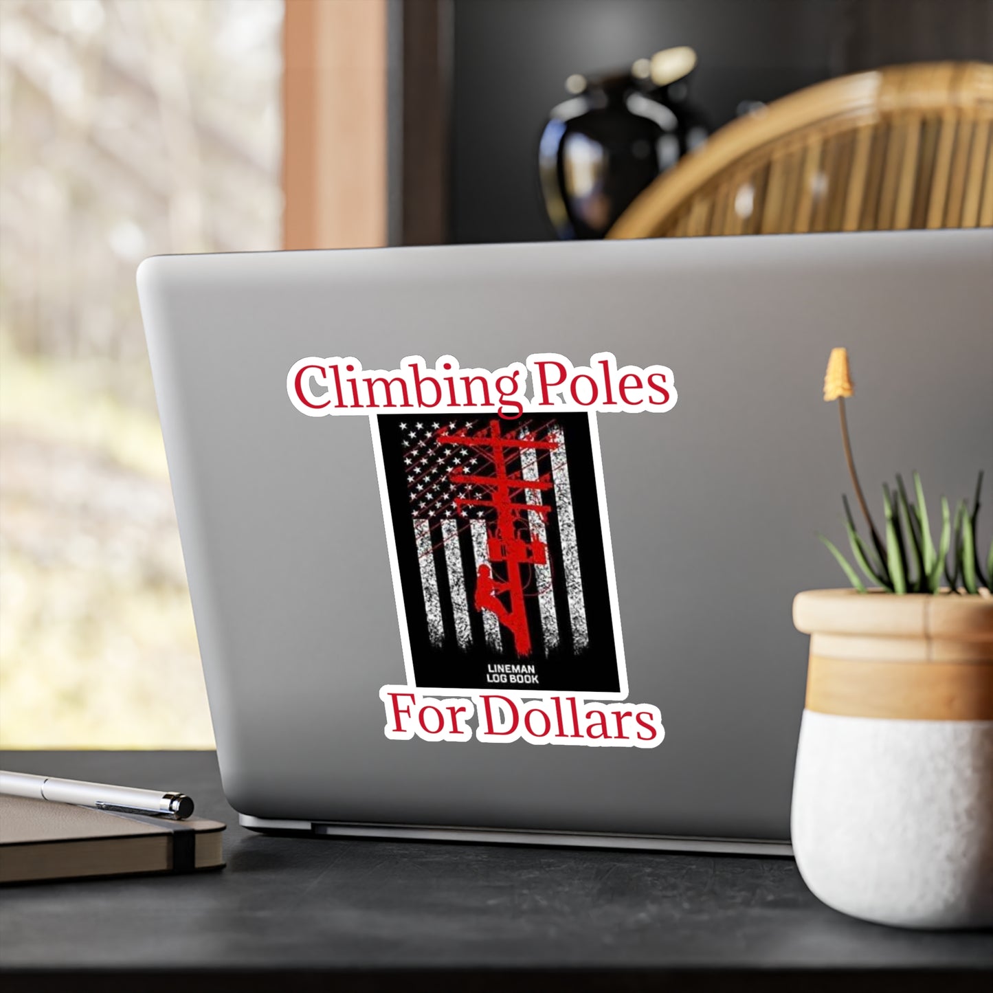 Climbing Poles Vinyl Decal