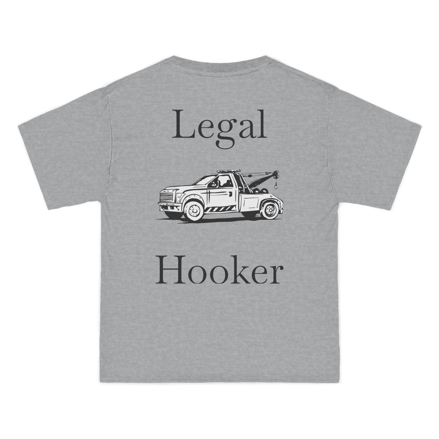 Legal H**ker Wheel Lift Tow Truck Men's Short-Sleeve Crewneck Tee