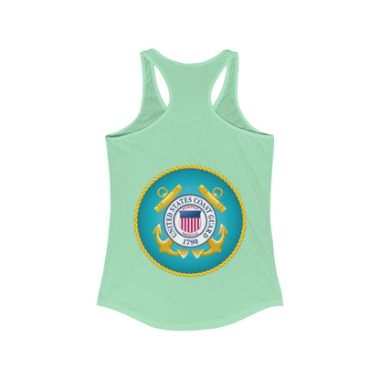 US Coast Guard Women's Racerback Tank