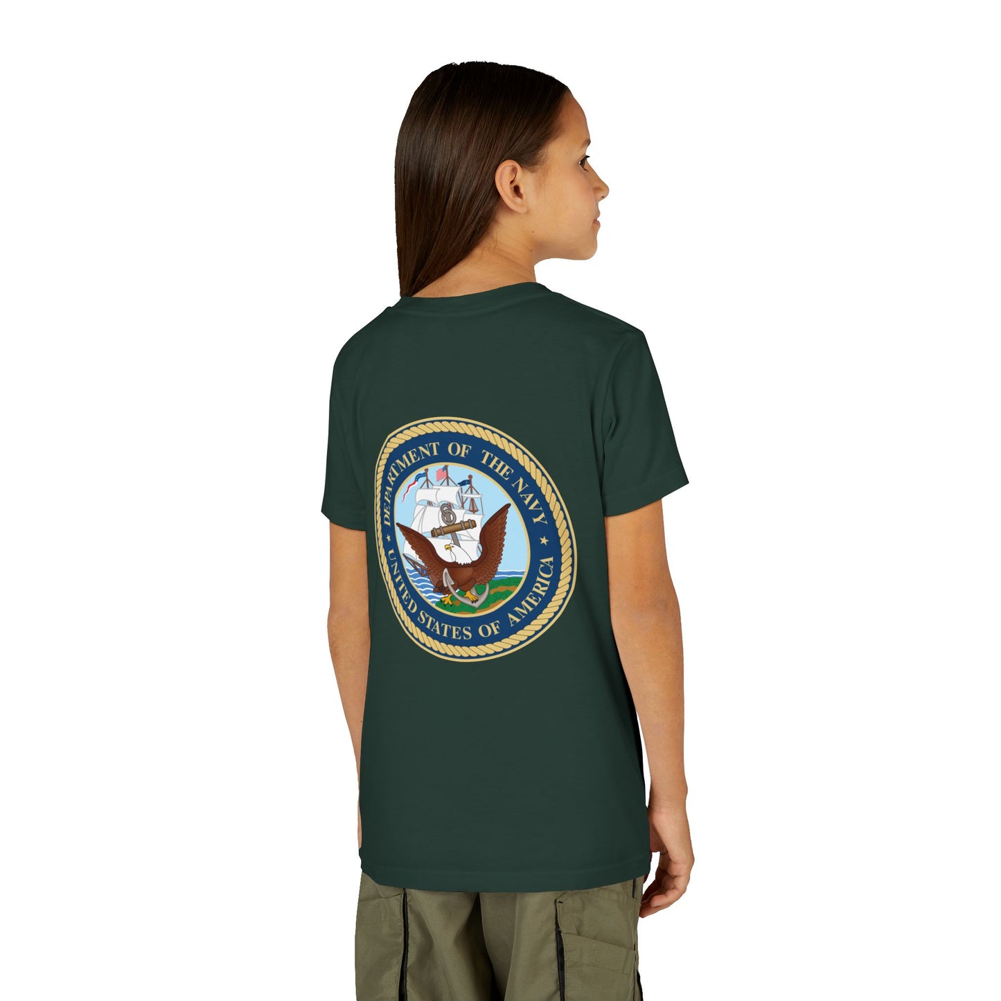 US Navy Youth Unisex Short Sleeve Crewneck Tee