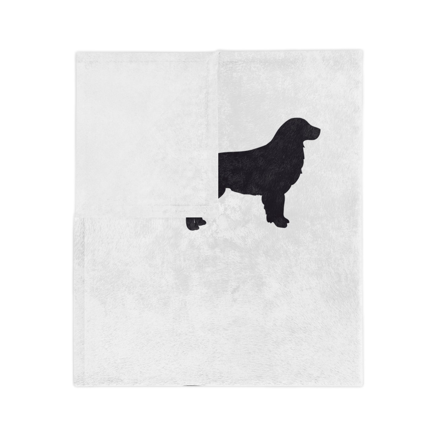 Golden Silhouette Velveteen Microfiber Blanket