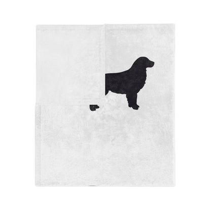 Golden Silhouette Velveteen Microfiber Blanket
