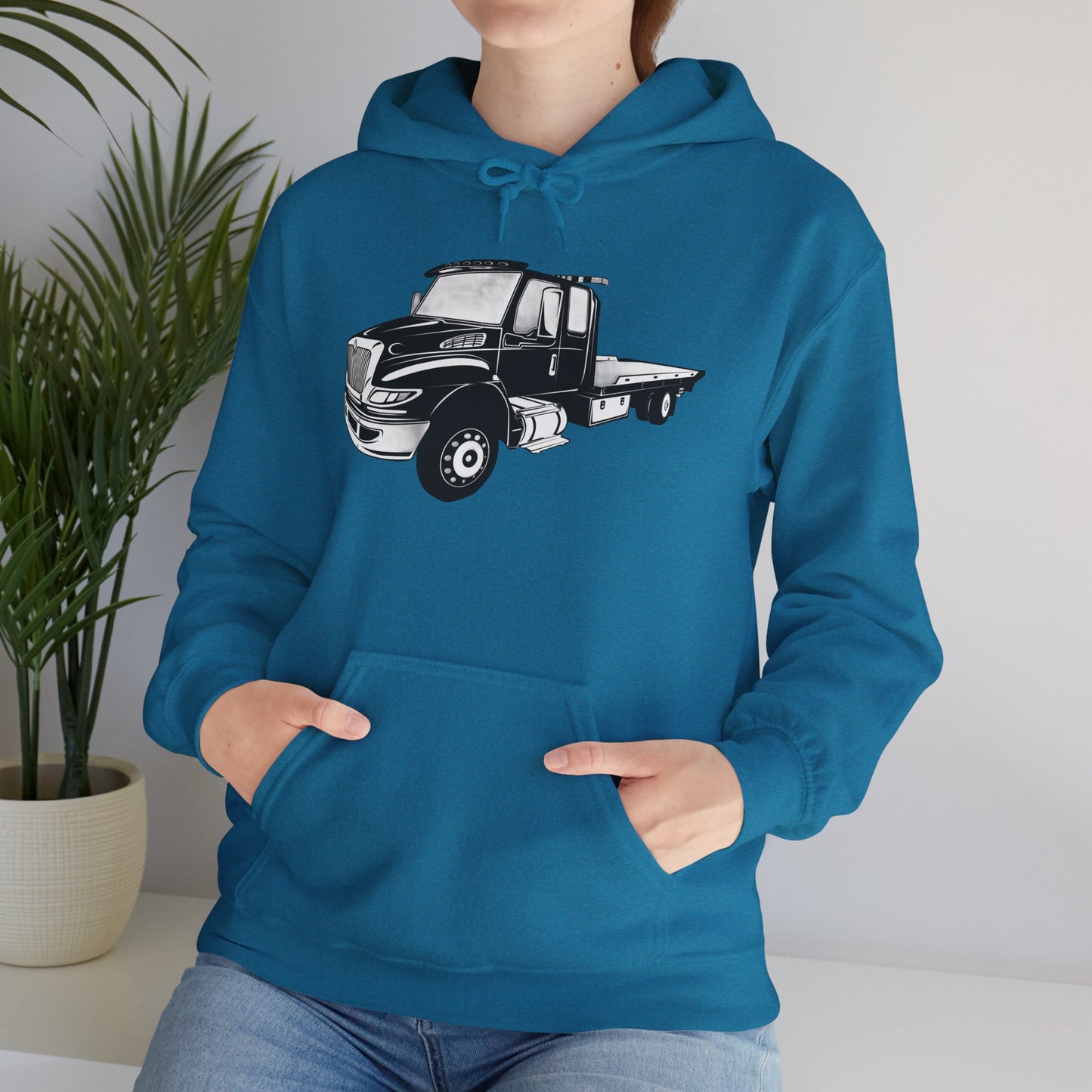 Flatbed Tow Truck Unisex Hoodie