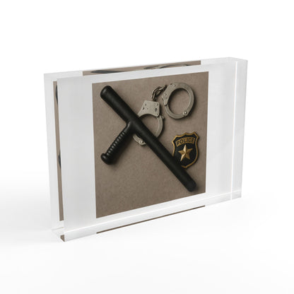 Law Enforcement Appreciation Acrylic Photo Block