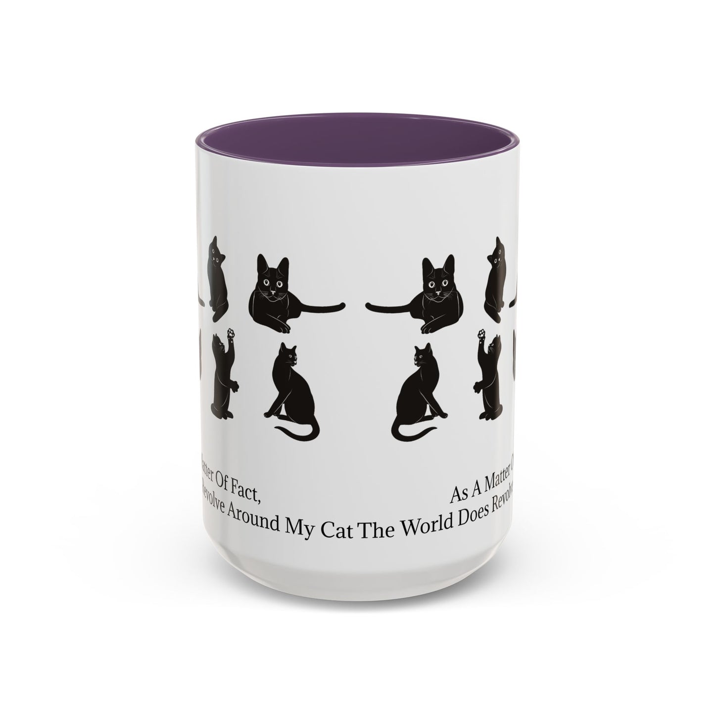 Matter Of Fact Cat 2-Tone Coffee Mug