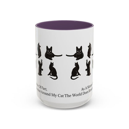Matter Of Fact Cat 2-Tone Coffee Mug